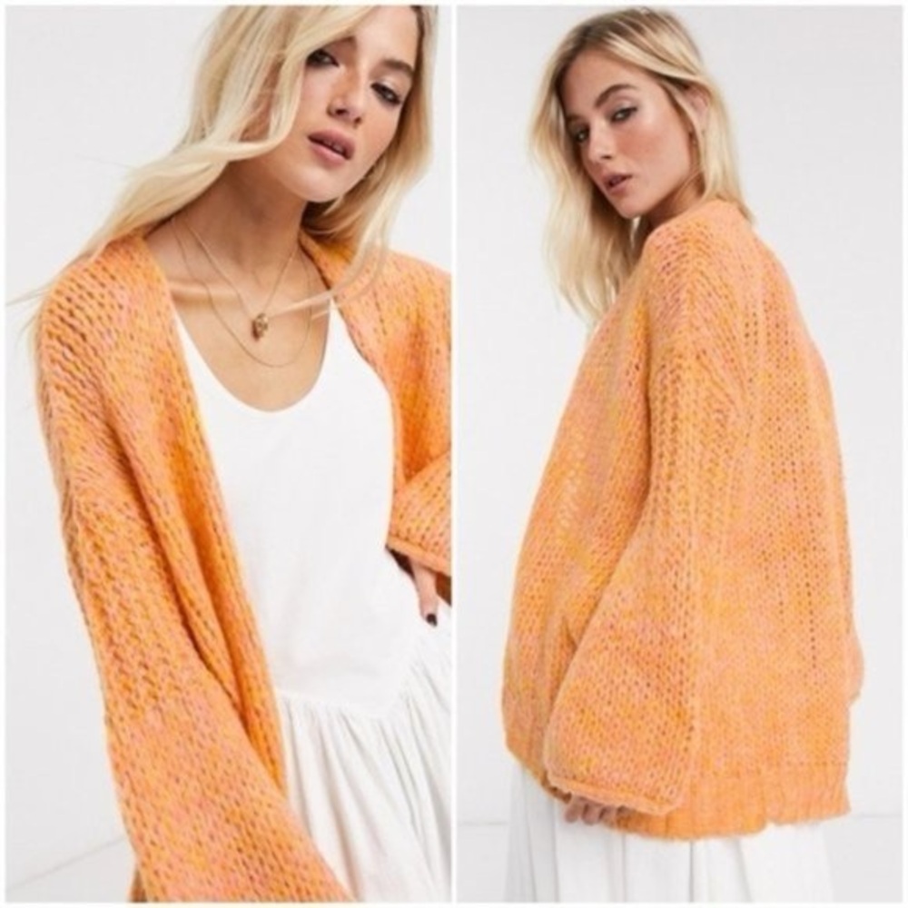 Women's Orange Knit Sweater